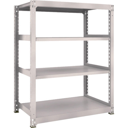 TRUSCO Steel Rack M3 Medium Duty Shelf 1200 x 721 x H1500 4 Tiers Single Unit Neo Gray M3-5474 1 S