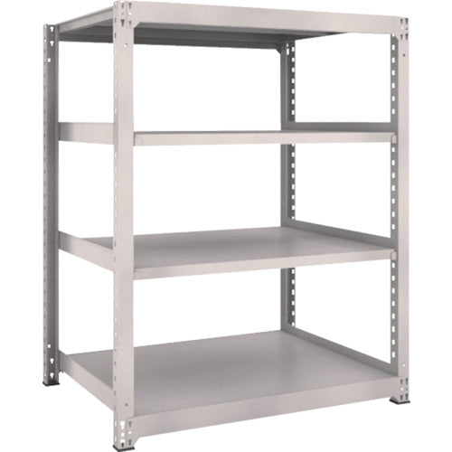 TRUSCO Steel Rack M3 Medium Duty Shelf 1200 x 921 x H1500 4 Tiers Single Unit Neo Gray M3-5494 1 S