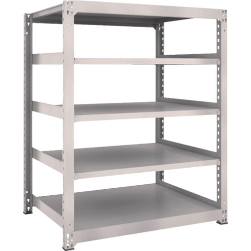 TRUSCO Steel Rack M3 Medium Duty Shelf 1200 x 921 x H1500 5 Tiers Single Unit Neo Gray M3-5495 1 S