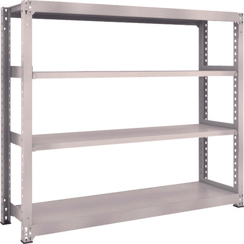 TRUSCO Steel Rack M3 Medium Duty Shelf 1800 x 471 x H1500 4 Tiers Single Unit Neo Gray M3-5654 1 S