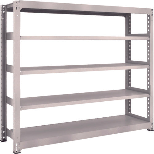 TRUSCO Steel Rack M3 Medium Duty Shelf 1800 x 471 x H1500 5 Tiers Single Unit Neo Gray M3-5655 1 S