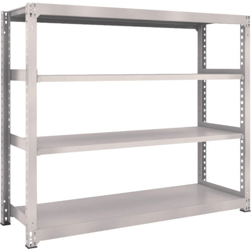 TRUSCO Steel Rack M3 Medium Duty Shelf 1800 x 571 x H1500 4 Tiers Single Unit Neo Gray M3-5664 1 S