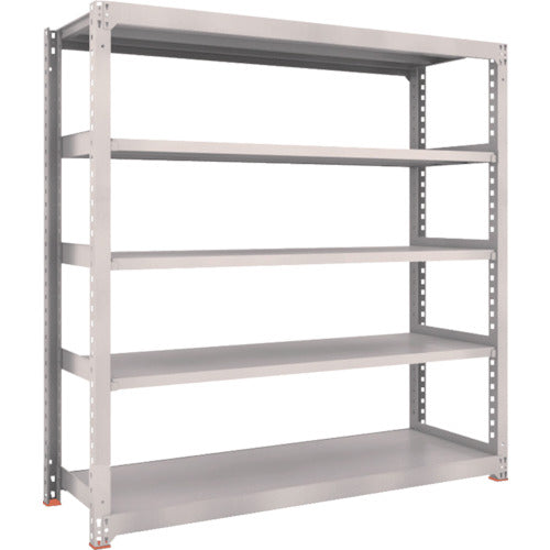 TRUSCO Steel Rack M3 Medium Duty Shelf 1800 x 571 x H1800 5 Tiers Single Unit Neo Gray M3-6665 1 S