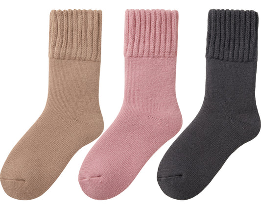 Fluffy shaggy warm socks 3 colors set / 50080000 1 set