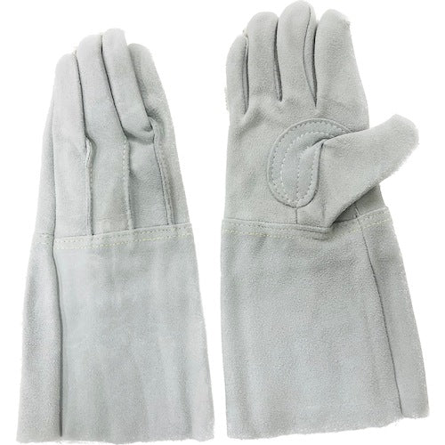 Lucky Worker Welding Leather Gloves, 5-Finger Floor Gloves (Outer Stitching), 605, Free Size, 605, 1 Pair