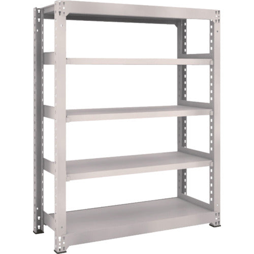 TRUSCO Steel Rack M5 Medium Duty Shelf 1200 x 471 x H1500 5 Tiers Single Unit Neo Gray M5-5455 1 Unit