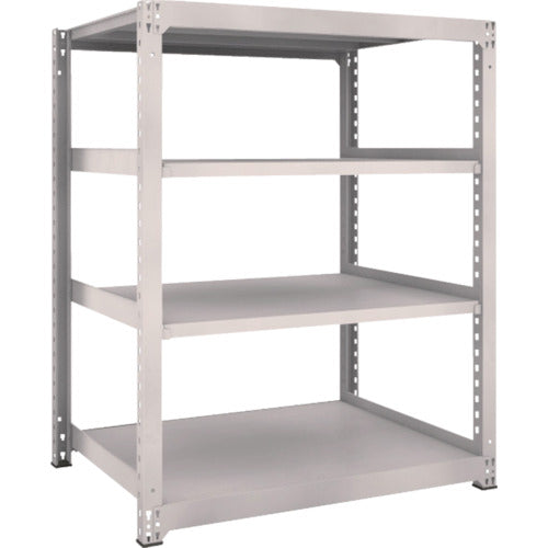 TRUSCO Steel Rack M5 Medium Duty Shelf 1200 x 921 x H1500 4 Tiers Single Unit Neo Gray M5-5494 1 Unit