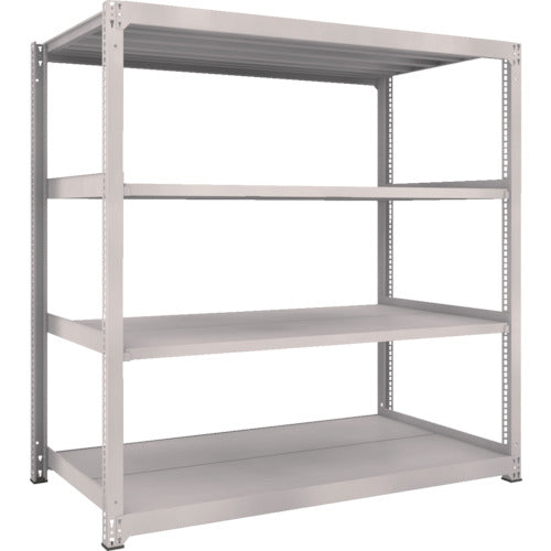 TRUSCO Steel Rack M5 Medium Duty Shelf 1800 x 921 x H1800 4 Tiers Single Unit Neo Gray M5-6694 1 Unit