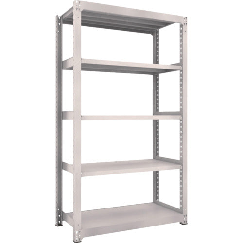 TRUSCO Steel Rack M5 Medium Duty Shelf 1200 x 571 x H2100 5 Tiers Single Unit Neo Gray M5-7465 1 Unit