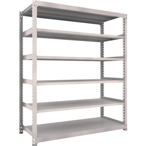 TRUSCCO 스틸 랙 M5형 중량 선반 1800×721×H2100 6단 단품 네오 그레이 M5-7676 1대