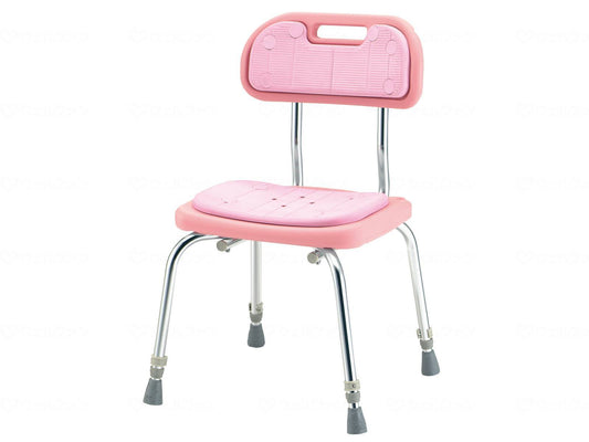 松永製作所ｼｬﾜｰいす・背付　ＳＣ－２１ ﾗｲﾄﾋﾟﾝｸ