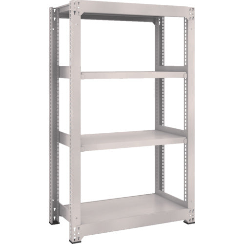 TRUSCO Steel Rack M5 Medium Duty Shelf 900 x 471 x H1500 4 Tiers Single Unit Neo Gray M5-5354 1 Unit