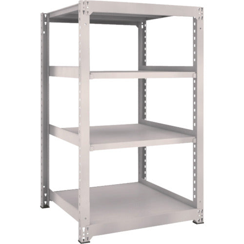 TRUSCO Steel Rack M5 Medium Duty Shelf 900 x 921 x H1500 4 Tiers Single Unit Neo Gray M5-5394 1 Unit