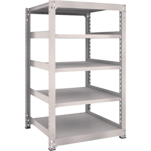 TRUSCO Steel Rack M5 Medium Duty Shelf 900 x 921 x H1500 5 Tiers Single Unit Neo Gray M5-5395 1 Unit