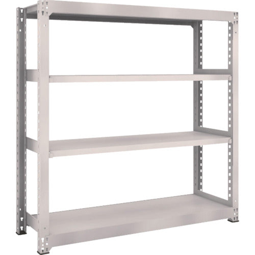 TRUSCO Steel Rack M5 Medium Duty Shelf 1500 x 471 x H1500 4 Tiers Single Unit Neo Gray M5-5554 1 Unit