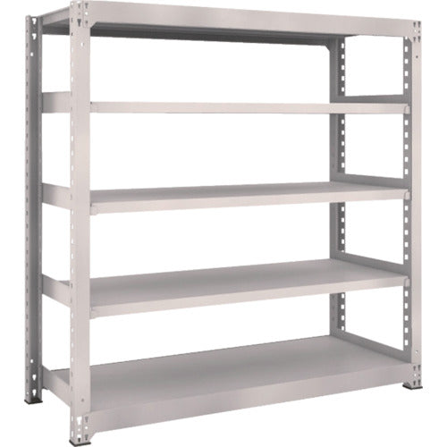 TRUSCO Steel Rack M5 Medium Duty Shelf 1500 x 571 x H1500 5 Tiers Single Unit Neo Gray M5-5565 1 Unit