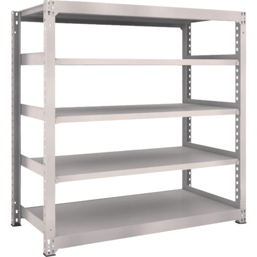 TRUSCO Steel Rack M5 Medium Duty Shelf 1500 x 721 x H1500 5 Tiers Single Unit Neo Gray M5-5575 1 Unit