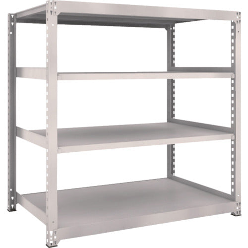 TRUSCO Steel Rack M5 Medium Duty Shelf 1500 x 921 x H1500 4 Tiers Single Unit Neo Gray M5-5594 1 Unit