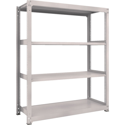 ＴＲＵＳＣＯ　スチールラック　Ｍ５型中量棚　１５００×５７１×Ｈ１８００　４段　単体　ネオグレー　M5-6564　1 台