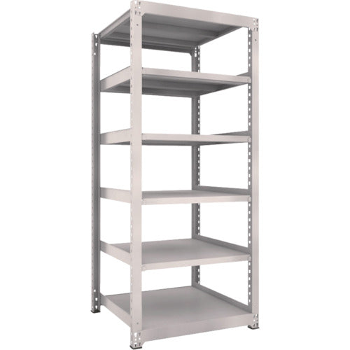 TRUSCO Steel Rack M5 Medium Duty Shelf 900 x 921 x H2100 6 Tiers Single Unit Neo Gray M5-7396 1 Unit