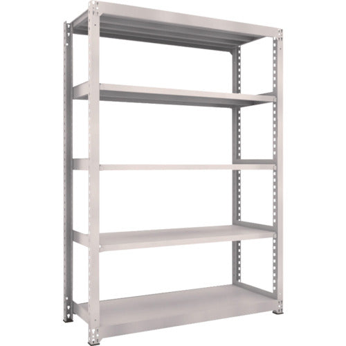 TRUSCO Steel Rack M5 Medium Duty Shelf 1500 x 571 x H2100 5 Tiers Single Unit Neo Gray M5-7565 1 Unit