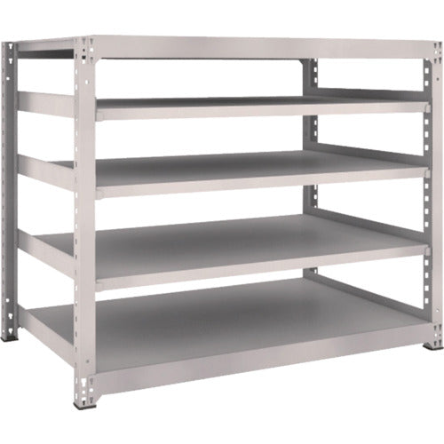 TRUSCO Steel Rack M5 Medium Duty Shelf 1500 x 921 x H1200 5 Tiers Single Unit Neo Gray M5-4595 1 Unit
