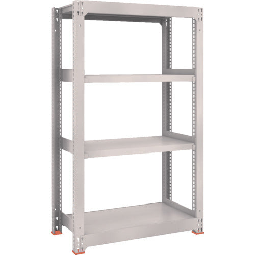 TRUSCO Steel Rack M3 Medium Duty Shelf 900 x 471 x H1500 4 Tiers Single Unit Neo Gray M3-5354 1 S