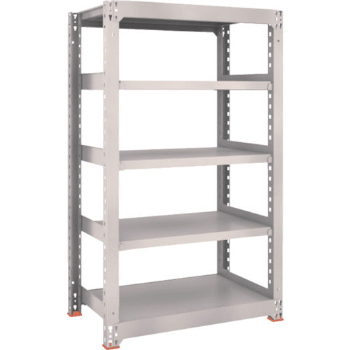 TRUSCO Steel Rack M3 Medium Duty Shelf 900 x 571 x H1500 5 Tiers Single Unit Neo Gray M3-5365 1 S