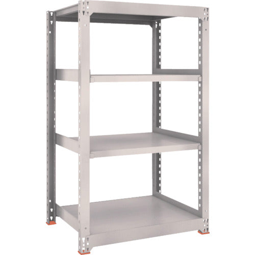 TRUSCO Steel Rack M3 Medium Duty Shelf 900 x 721 x H1500 4 Tiers Single Unit Neo Gray M3-5374 1 S