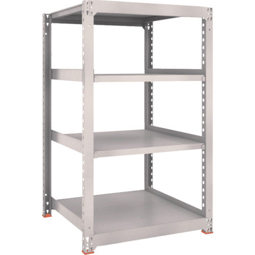 TRUSCO Steel Rack M3 Medium Duty Shelf 900 x 921 x H1500 4 Tiers Single Unit Neo Gray M3-5394 1 S