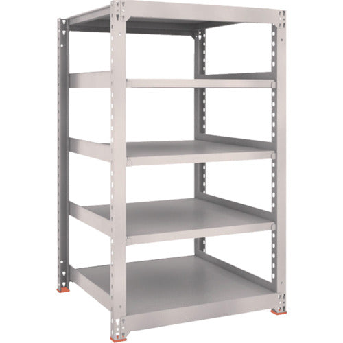 TRUSCO Steel Rack M3 Medium Duty Shelf 900 x 921 x H1500 5 Tiers Single Unit Neo Gray M3-5395 1 S