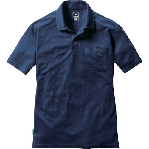 BURTLE Short Sleeve Polo Shirt 167-3-L Navy 167-3-L 1 pc