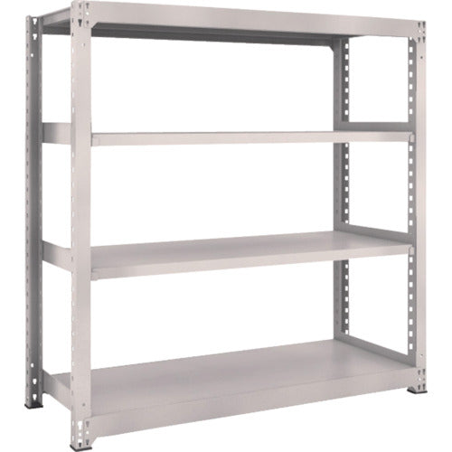 TRUSCO Steel Rack M3 Medium Duty Shelf 1500 x 571 x H1500 4 Tiers Single Unit Neo Gray M3-5564 1 S