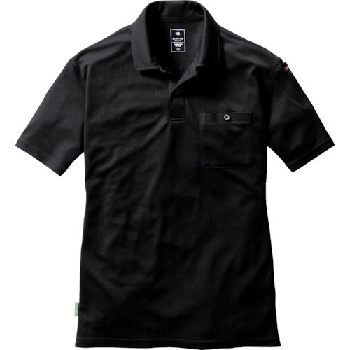 BURTLE Short Sleeve Polo Shirt 167-35-L Black 167-35-L 1 pc