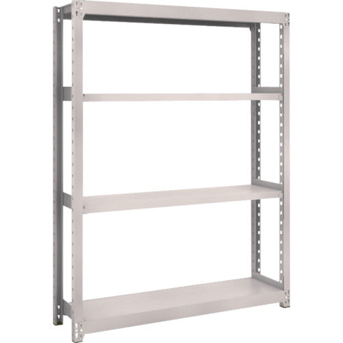 ＴＲＵＳＣＯ　スチールラック　Ｍ２型軽中量棚　１１６０×３００×Ｈ１５００　４段　単体　ネオグレー　M2-5434　1 Ｓ