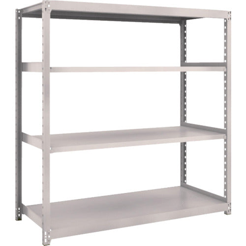 TRUSCCO 스틸 랙 M2형 경중량 선반 1460×600×H1500 4단 단품 네오 그레이 M2-5564 1 S