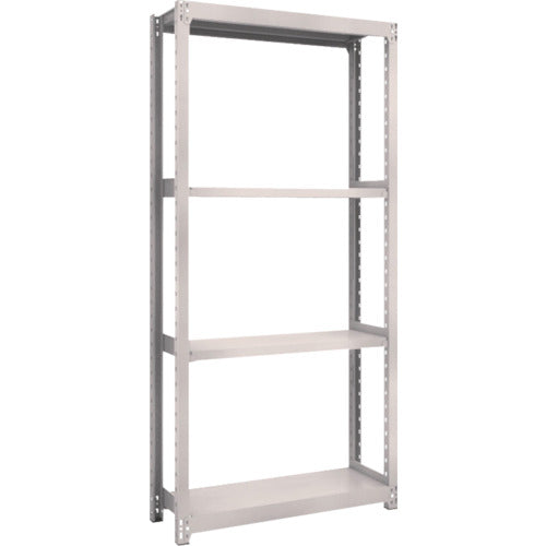 TRUSCO Steel Rack M2 Type Light-Medium Duty Shelf 860 x 300 x H1800 4 Tiers Single Unit Neo Gray M2-6334 1 S