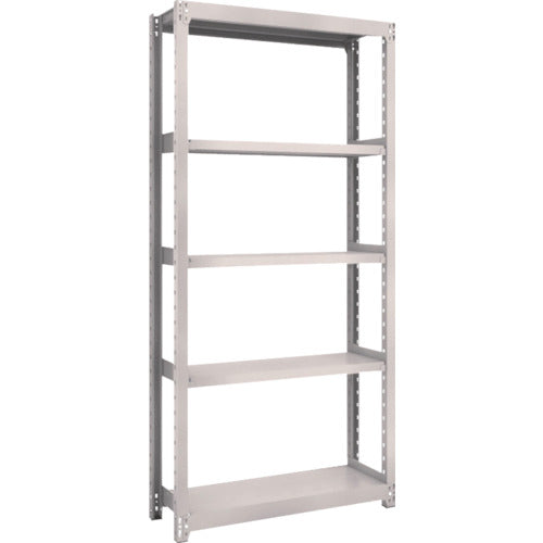 TRUSCO Steel Rack M2 Type Light-Medium Duty Shelf 860 x 300 x H1800 5 Tiers Single Unit Neo Gray M2-6335 1 S