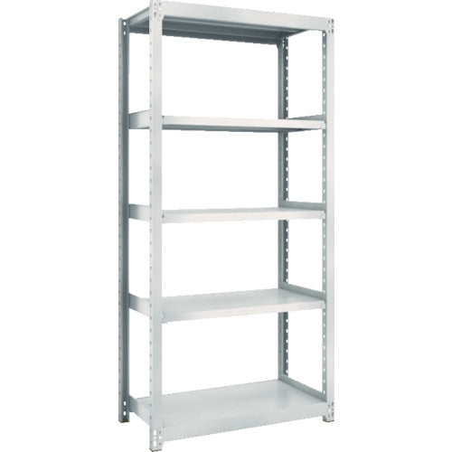 TRUSCO Steel Rack M2 Type Light-Medium Duty Shelf 860 x 450 x H1800 5 Tiers Single Unit Neo Gray M2-6345 1 S