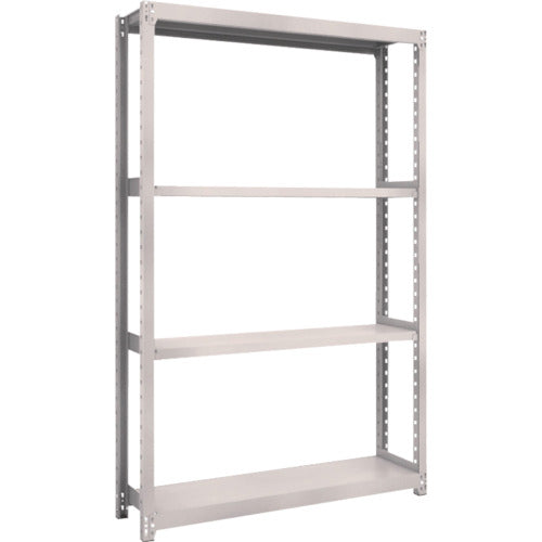 TRUSCCO 스틸 랙 M2형 경중량 선반 1160×300×H1800 4단 단품 네오 그레이 M2-6434 1 S