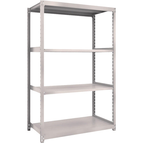 TRUSCCO 스틸 랙 M2형 경중량 선반 1160×600×H1800 4단 단품 네오 그레이 M2-6464 1 S