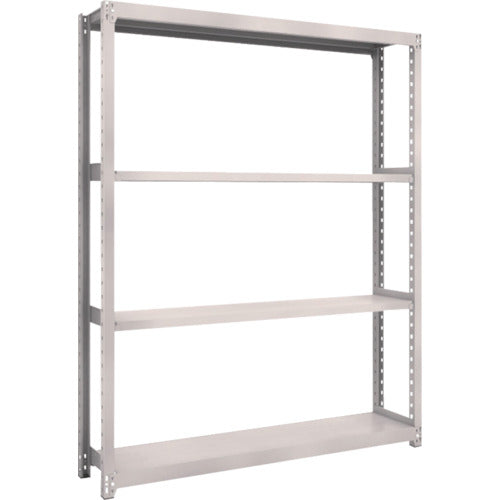 TRUSCCO 스틸 랙 M2형 경중량 선반 1460×300×H1800 4단 단품 네오 그레이 M2-6534 1 S