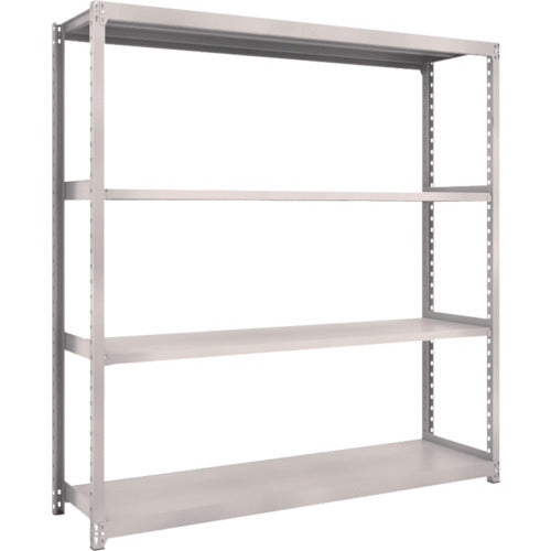 ＴＲＵＳＣＯ　スチールラック　Ｍ２型軽中量棚　１７６０×４５０×Ｈ１８００　４段　単体　ネオグレー　M2-6644　1 Ｓ