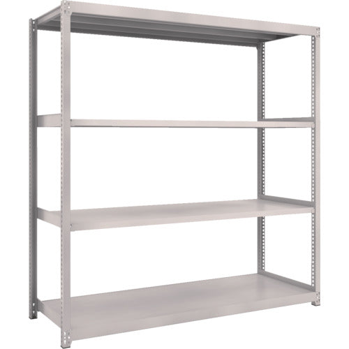 TRUSCO Steel Rack M2 Type Light-Medium Duty Shelf 1760 x 600 x H1800 4 Tiers Single Unit Neo Gray M2-6664 1 S