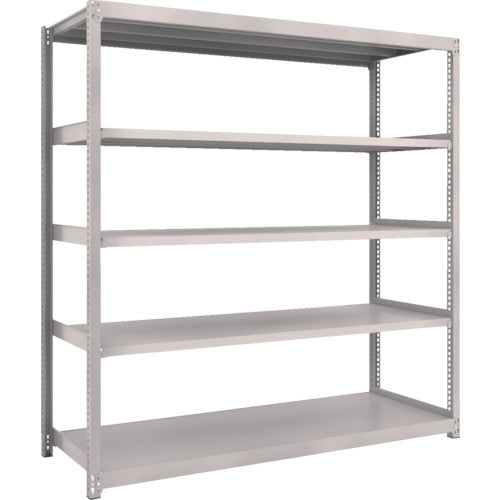 TRUSCO Steel Rack M2 Type Light-Medium Duty Shelf 1760 x 600 x H1800 5 Tiers Single Unit Neo Gray M2-6665 1 S