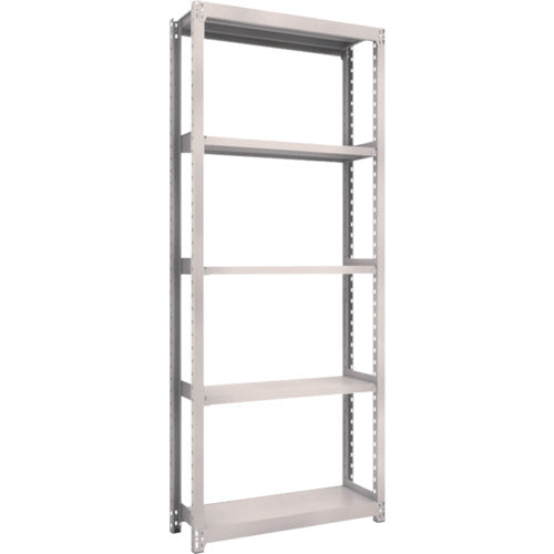 TRUSCO Steel Rack M2 Type Light-Medium Duty Shelf 860 x 300 x H2100 5 Tiers Single Unit Neo Gray M2-7335 1 S
