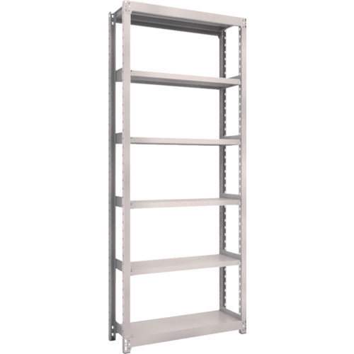TRUSCO Steel Rack M2 Type Light-Medium Duty Shelf 860 x 300 x H2100 6 Tiers Single Unit Neo Gray M2-7336 1 S