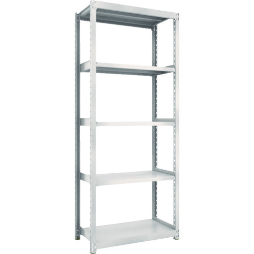 TRUSCO Steel Rack M2 Type Light-Medium Duty Shelf 860 x 450 x H2100 5 Tiers Single Unit Neo Gray M2-7345 1 S