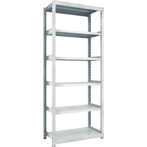 TRUSCO Steel Rack M2 Type Light-Medium Duty Shelf 860 x 450 x H2100 6 Tiers Single Unit Neo Gray M2-7346 1 S