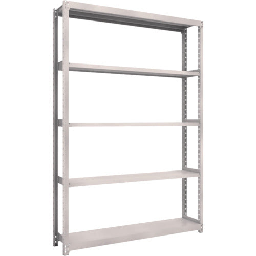 TRUSCO Steel Rack M2 Type Light-Medium Duty Shelf 1460 x 300 x H2100 5 Tiers Single Unit Neo Gray M2-7535 1 S